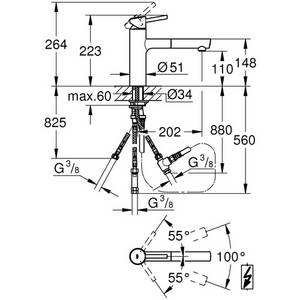 Grohe Einhand-Spültischbatterie »Concetto«, chromfarben, Anschluss:...