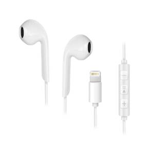 Forcell Stereo für Apple iPhone iPhone-Anschluss 8-pin Weiß In-Ear-Kopfhörer 