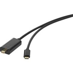 Renkforce USB / Mini-DisplayPort Anschlusskabel 0.50m RF-3421680 vergoldete Steckkontakte Schwarz [1 