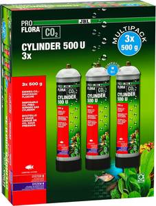 JBL Tierbedarf JBL ProFlora CO2 Cylinder 500 U 3x Aquarium CO2-Flasche