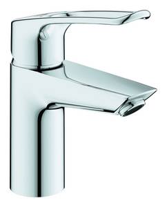 Grohe Waschtischarmatur »Eurosmart« Einhand offener Hebel mit Push-open-Ablaufgarnitur S-Size - Chrom 