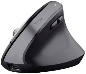 Trust Bayo+ Ergonomische Maus Bluetooth® Optisch Schwarz 6 Tasten 800 dpi, 1200 dpi, 1600 dpi, 2400 