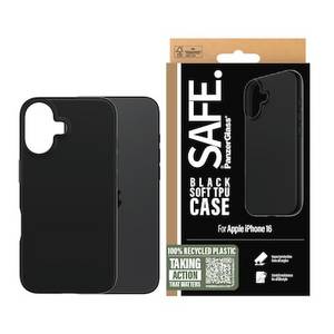 Panzerglass SAFE. by  TPU Case iPhone 16 Schwarz 