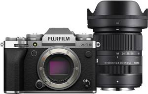 Fujifilm X-T5 Kit 18-50 mm Sigma silber spiegellose Systemkamera