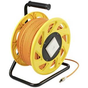 Renkforce RJ45 Netzwerk Verlängerungskabel CAT 7a S/FTP 50 m Orange Halogenfrei 