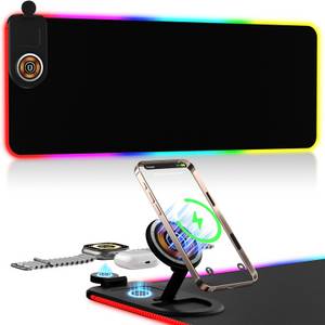 Rayofi Gaming Mauspad RGB 3-IN-1-Ladefunktio Mousepad,14 