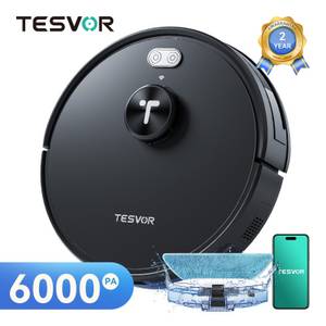 Tesvor Saugroboter  Saugroboter S7PRO Ersatz (Teile), 600ML Staubbox Beutellos 6000Pa 