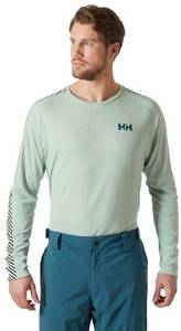 Helly Hansen Lifa Active Stripe Crew Langarmshirt grün Funktionsunterhemd