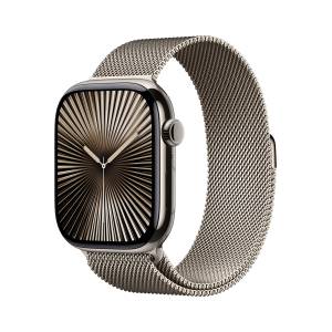 Apple Watch S10 Natur Titanium Milanese Loop Natur - S/M GPS + Cellular 46mm MC7Q4QF/A 