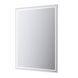 Sonni Badspiegel Bluetooth-Lautsprecher, 80 x 60, mit Beleuchtung, LED, Anti-Beschlag-Funktion, Beschlagfrei, Wandspiegel, Lichtspiegel, IP 44 