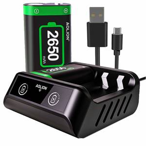 SIERGA Akku für Xbox One/Series X&S Controller, 2650mAh,Doppelbatterie Zubehor für Xbox Contoller (Schnell ladende Akkus, mit Ladegerät) 