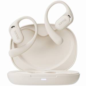 SANAG Open Ear Kopfhörer, HIFI Dolby Audio Kopfhörer Bluetooth, Open-Ear-Kopfhörer (Bluetooth 6.0 Sport Kopfhörer ( Kopfhörer Kabellos Bluetooth mit 4 Mic, AI Reduzierung des Anrufrauschens und Intelligente Bassoptimierung ) 65 Std Ultra lange Akkulaufzei 