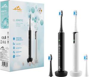 Eta Schallzahnbürste »Sonetic 270990000«, 4 St. Aufsteckbürsten, Innovative Schalltechnologie MOVE+ (bis zu 40.000 Bewegungen/Minute) 