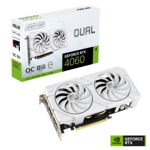 Asus Dual GeForce RTX 4060 EVO White OC Grafikkarte (8 GB, GDDR6) 