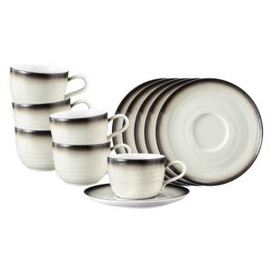 Otto Seltmann Weiden Tasse Terra Kaffeetassen mit Untertassen 260 ml 6er Set 