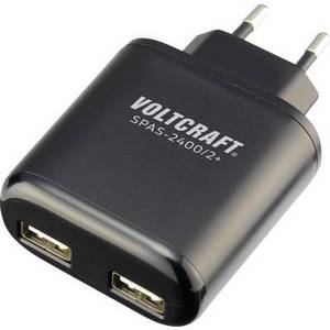 Voltcraft SPAS-2400/2+ VC-11332175 USB-Ladegerät Steckdose Ausgangsstrom (max.) 4800mA 2 x USB 