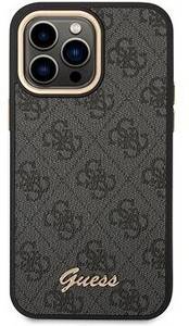 Guess PC/TPU 4G Metal Camera Outline Back Cover für iPhone 14 Pro Black Handy-Cover