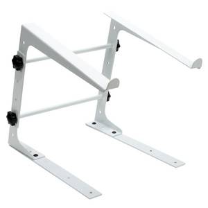 Fame Audio Laptop-Ständer, (LS-1 SNOW Laptop Stand Stabiler Verstellbarer Ideal für DJs Musiker Techniker Inklusive Halterungen Seitlichen Erweiterungen 4 Höhen 3 Breiten Weiß, DJ-Möbel, Laptop Stands, LS-1 SNOW Laptop Stand, Stabiler Verstellbarer, DJs, 