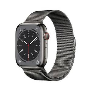 Apple Watch Series 8 LTE 45mm Edelstahl Graphit Milanaise Graphit 