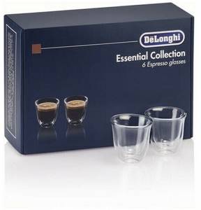 Delonghi 5513296651 Tasse Thermoglas Glas Borosilikatglas Espresso Set 6 Stk 