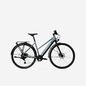 Elops E-Bike City Trekking Bike 28 Zoll  LD500E LF Damen graugrün 