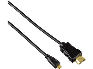 Hama 74240 High Speed HDMI-Kabel Stecker Typ A - Stecker Typ D (Micro), Ethernet (2,0m) HDMI-Adapterkabel