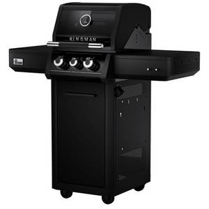 Mr. Gardener Gasgrill »Kingman«, direktes Grillen, Gusseisen (emailliert) - schwarz 
