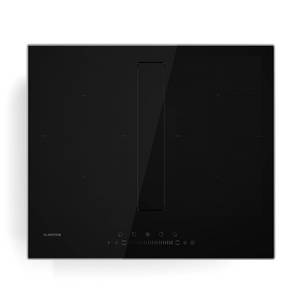 Klarstein Induktions-Kochfeld Chef-Fusion CGCH3-Chef-F.60BK.Pr, Kochfelder mit Abzugshaube Induktion Flex 4 Zonen 