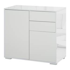 Homcom Schrank hochglanz optik, push & click Türen, 79 x 36 x 74 cm (BxTxH)   Aufbewahrungsschrank Flurschrank Standregal Schrank 