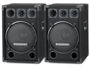 Mcgrey DJ-1222 DJ PA Box Party-Lautsprecher (N/A, 300 W, 30cm (12 zoll) Subwoofer 2-Wege System und drei Piezo-Hochtönern) 