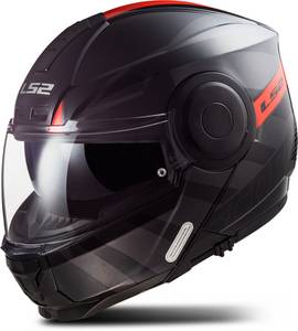 LS2 Helmets LS2 FF902 Scope Hamr black/red Klapphelm