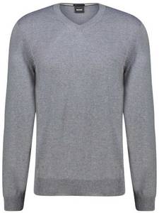 Hugo Boss Baram Sweater (50476363-030) grey Herren-Wollpullover