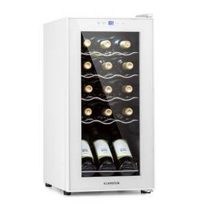 Klarstein Weinkühlschrank Shiraz 15 Slim Uno, für 15 Standardflaschen á 0,75l,Wein Flaschenkühlschrank Weintemperierschrank Weinschrank Kühlschrank 