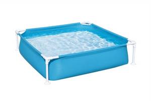 Bestway My First Frame Pool 122x122x30,5cm eckig blau Aufstellpool