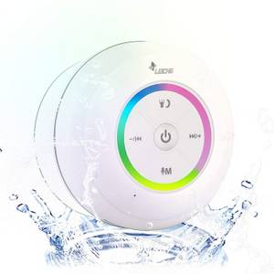 Leicke DJ Roxxx Shower Bluetooth-Lautsprecher (Bluetooth, 5 W, Freisprechfunktion, staubgeschützt, spritzwassergeschützt) 