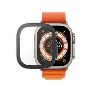 Panzerglass (TM) Displayschutz Full Body Apple Watch Ultra mit D3O | 49mm | Schwartz (Transparent) (Versandkostenfrei) 