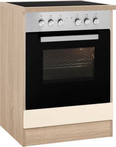Held MÖbel Herdumbauschrank Virginia, 85 cm hoch, 60 cm breit, Nische für Ofen B/H/T: 56/59/55 cm, hochwertige MDF-Fronten 