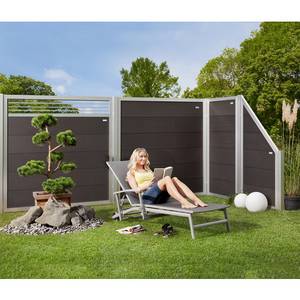 Mr. Gardener Abschlusselement »Moglia«, Holz-Kunststoff-Verbundwerkstoff, HxL: 180 x 90 cm - grau 