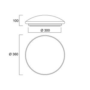 Sylvania Start Surface LED-Decke mit Sensor Ø 36cm 