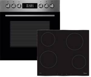 Midea Backofen-Set OSK4875IX, mit 1-fach-Teleskopauszug,...