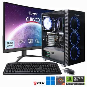 GameMax MegaDeal Gaming-PC-Set Draco XD PC-Komplettsystem (32