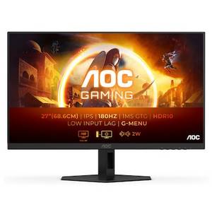 Aoc 27G4XE 68,6cm (27“) FHD IPS Gaming Monitor 16:9 HDMI/DP 180Hz 1ms (GtG), 0.5ms (MPRT)  G-Sync 