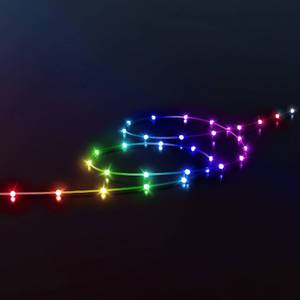 TWINKLY Dots LED-Kette RGB, schwarz, IP20, 3m