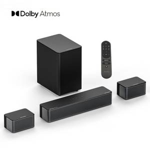 Abox Ultimea Poseidon D60 5.1 Soundbar (410 W, Dolby Atmos, Einstellbarer Surround Sound und Bass, HDMI eARC) 