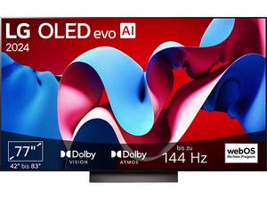  LG OLED77C43LA OLED TV (Flat, 77 Zoll / 195 cm, 4K, SMART TV) 