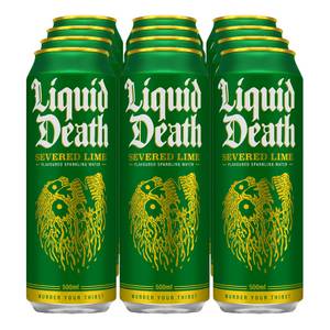 Sonstiges Liquid Death Severed Lime Flavoured Sparkling Water 0,5 Liter Dose, 12er Pack 