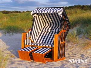 Sonstiges Swing&Harmonie LED - Strandkorb XXL - 118cm inkl. Abdeckcover Volllieger Ostsee Sonneninsel Rattan Möbel Polyrattan - versch. Ausführungen 