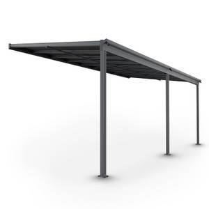 Juskys Terrassendach Borneo 5,5 x 3 m Aluminium mit Doppelstegplatten...