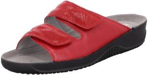 Rohde Schuhe Rohde Pantoletten Leder Clogs Ledertieffußbett Soltau-40 1947 rot