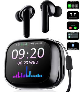 ibettertec TWS wireless In-Ear-Kopfhörer,Bluetooth Kopfhörer mit Touch Display In-Ear-Kopfhörer (Bluetooth 5.4,HiFi Stereo Rauschunterdrückungsfunktion, 7 Soundeffekte zur Auswahl,Aktive Rauschunterdrückung( ANC+ENC) 